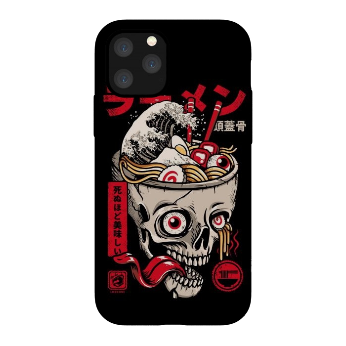 iPhone 11 Pro StrongFit Great Skull Ramen by LM2Kone
