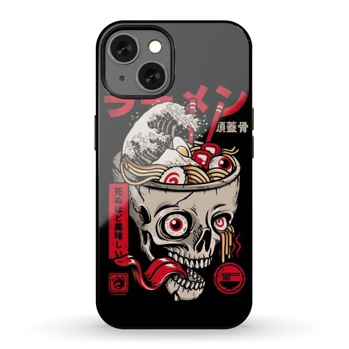 iPhone 13 StrongFit Great Skull Ramen by LM2Kone