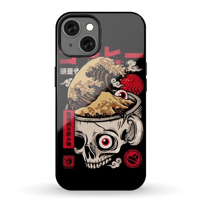 iPhone 13 StrongFit Great Skull Coffee by LM2Kone