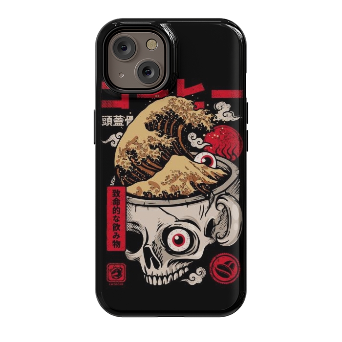 iPhone 14 StrongFit Great Skull Coffee by LM2Kone