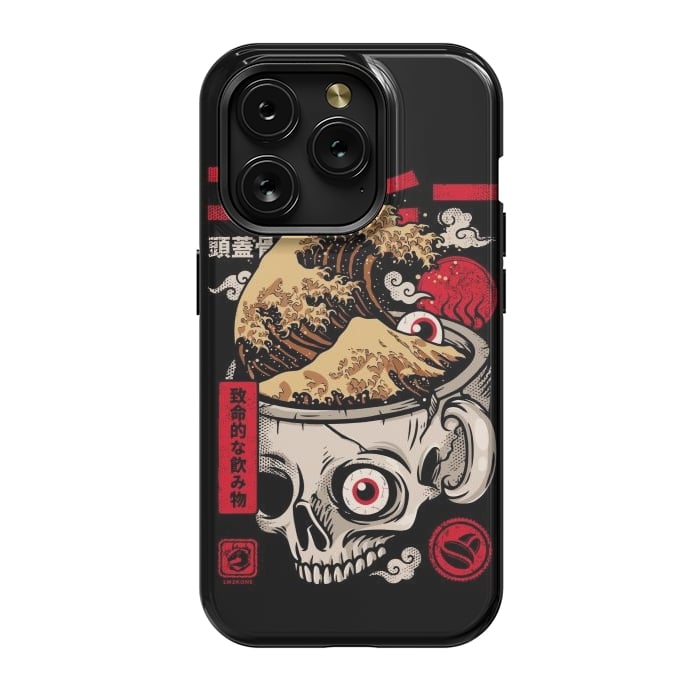 iPhone 15 Pro StrongFit Great Skull Coffee by LM2Kone