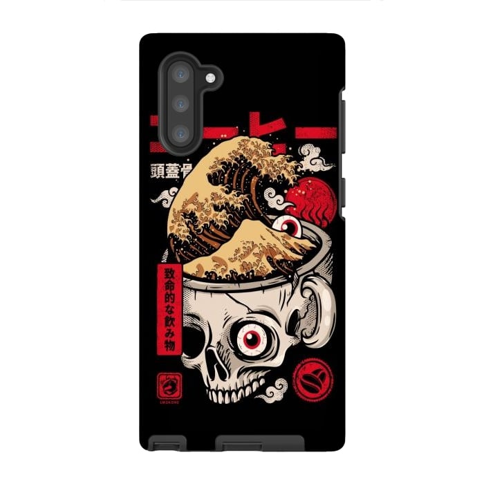 Galaxy Note 10 StrongFit Great Skull Coffee by LM2Kone