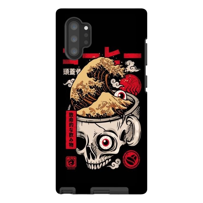 Galaxy Note 10 plus StrongFit Great Skull Coffee by LM2Kone