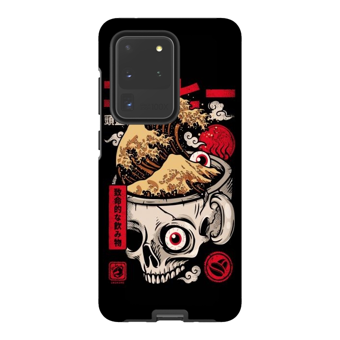 Galaxy S20 Ultra StrongFit Great Skull Coffee by LM2Kone