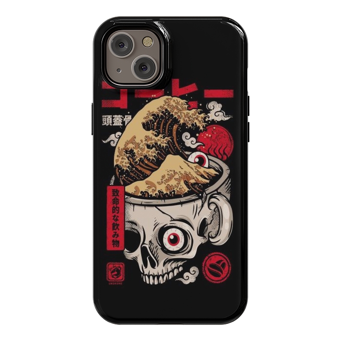 iPhone 14 Plus StrongFit Great Skull Coffee by LM2Kone