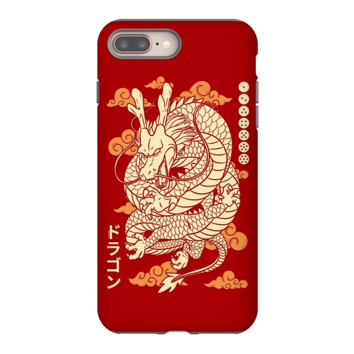 iPhone 8 plus StrongFit Japanese Legendary Dragon by LM2Kone