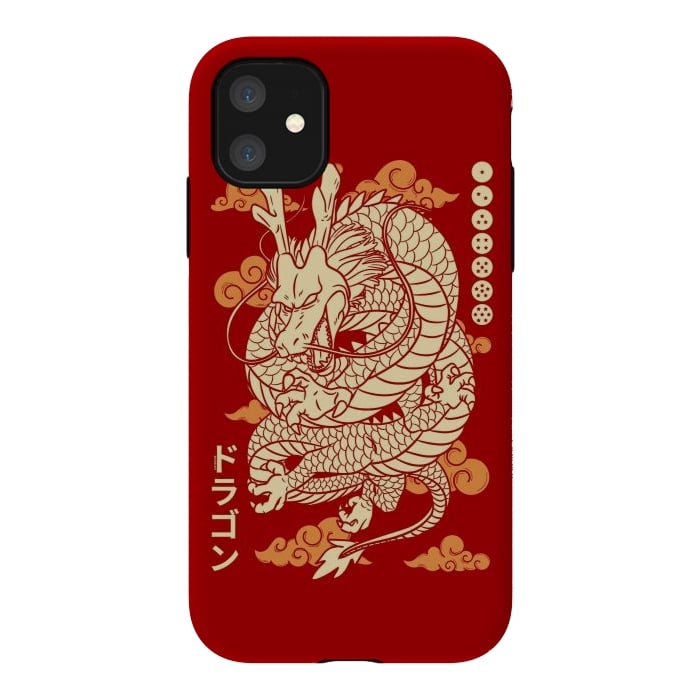iPhone 11 StrongFit Japanese Legendary Dragon by LM2Kone