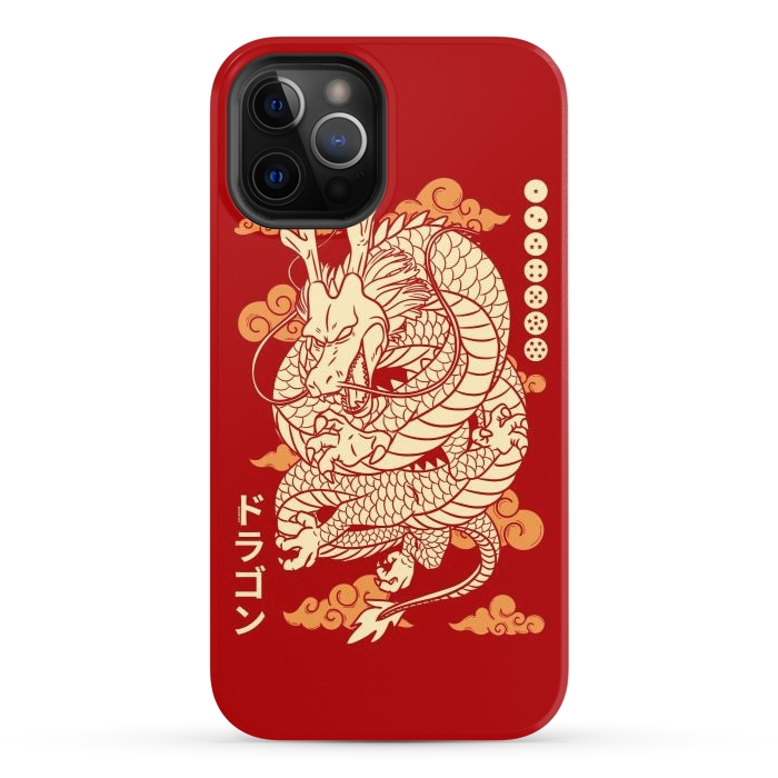 iPhone 12 Pro StrongFit Japanese Legendary Dragon by LM2Kone