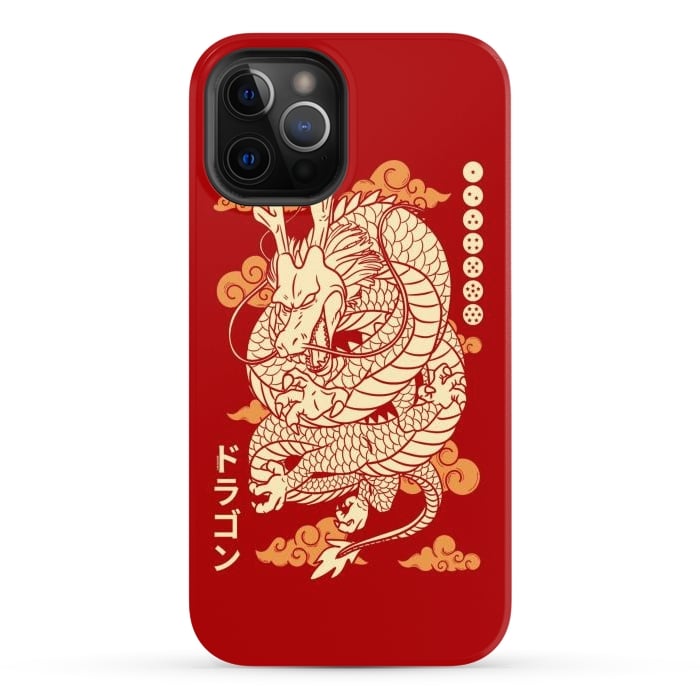 iPhone 12 Pro Max StrongFit Japanese Legendary Dragon by LM2Kone