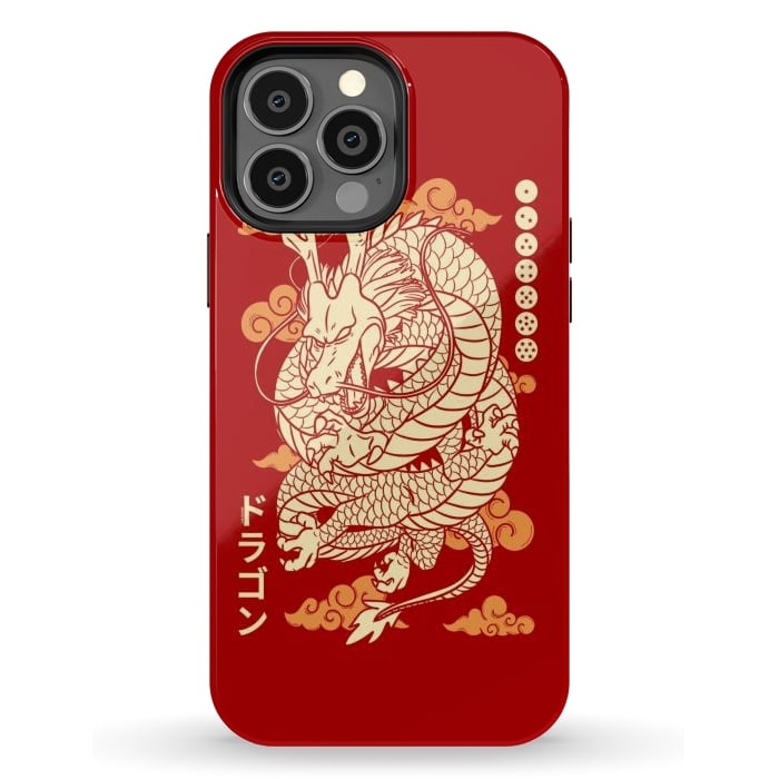 iPhone 13 Pro Max StrongFit Japanese Legendary Dragon by LM2Kone