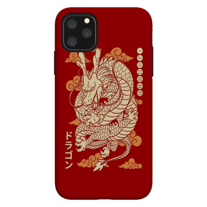 iPhone 11 Pro Max StrongFit Japanese Legendary Dragon by LM2Kone