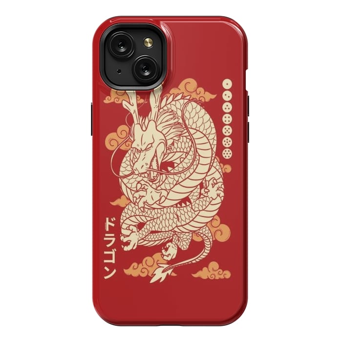 iPhone 15 Plus StrongFit Japanese Legendary Dragon by LM2Kone