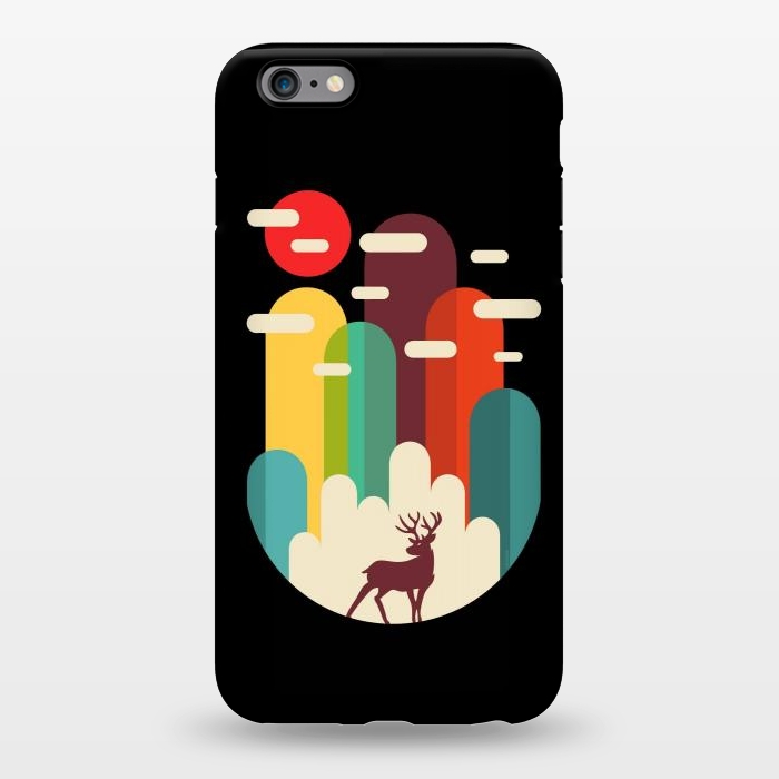 iPhone 6/6s plus StrongFit Mountains Deer Minimalist by LM2Kone