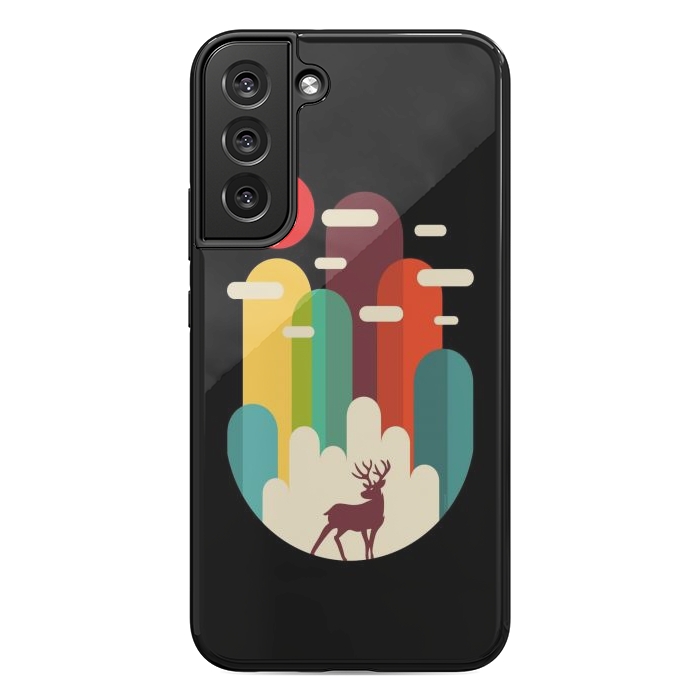 Galaxy S22 plus StrongFit Mountains Deer Minimalist by LM2Kone