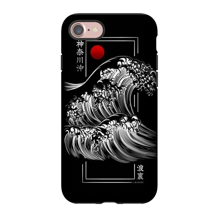 iPhone 7 StrongFit Modern Kanagawa's Wave - Silver by LM2Kone
