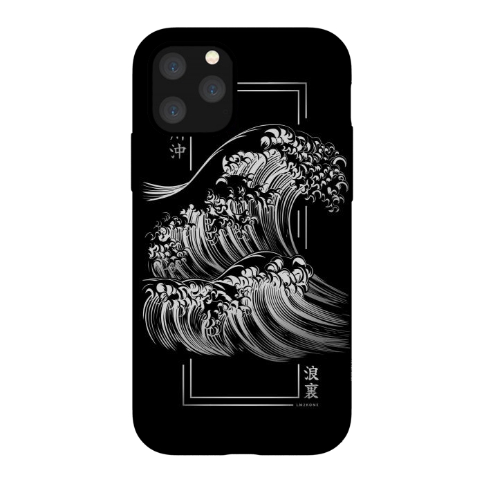 iPhone 11 Pro StrongFit Modern Kanagawa's Wave - Silver by LM2Kone