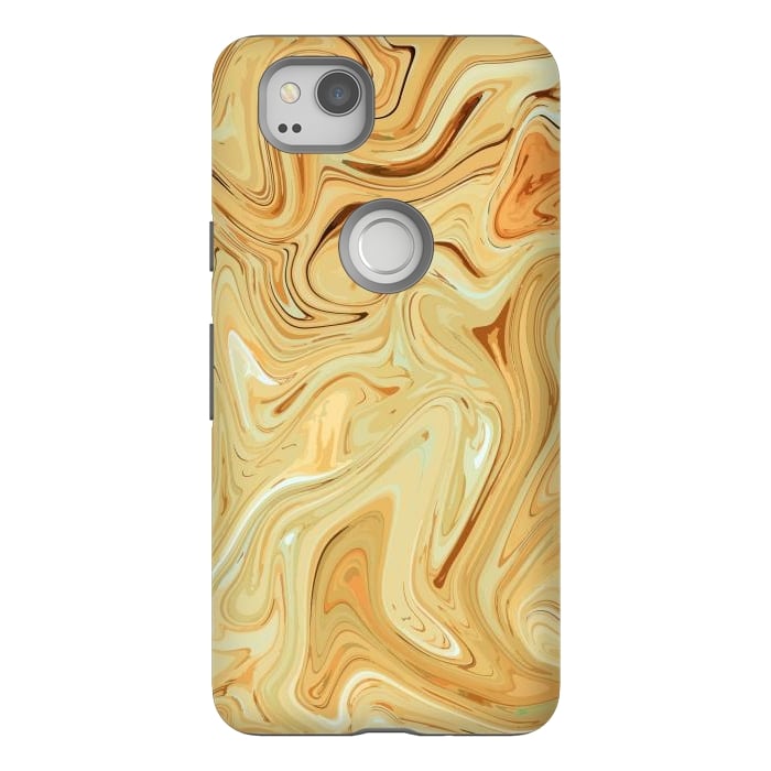 Pixel 2 StrongFit Different Abstract, Liquid Pattern, Marble Effect by Creativeaxle