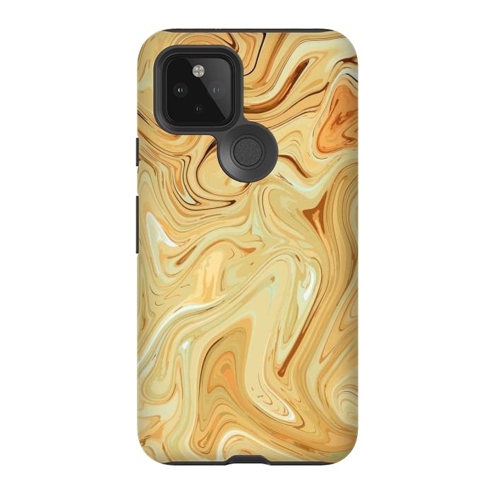 Pixel 5 StrongFit Different Abstract, Liquid Pattern, Marble Effect by Creativeaxle