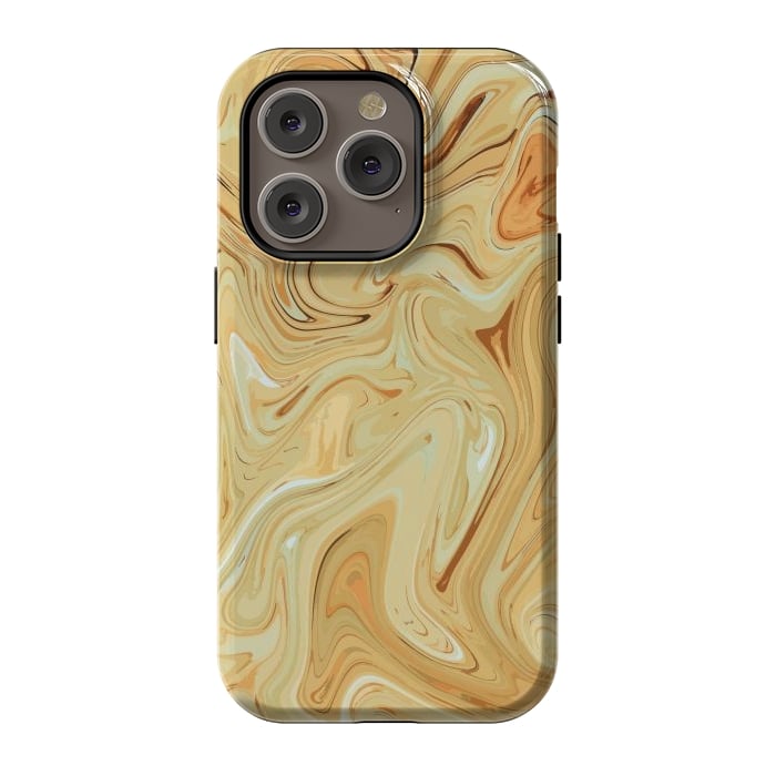 iPhone 14 Pro StrongFit Different Abstract, Liquid Pattern, Marble Effect by Creativeaxle