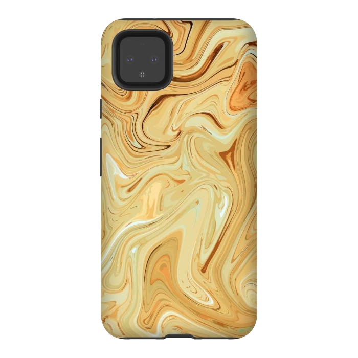 Pixel 4XL StrongFit Different Abstract, Liquid Pattern, Marble Effect by Creativeaxle