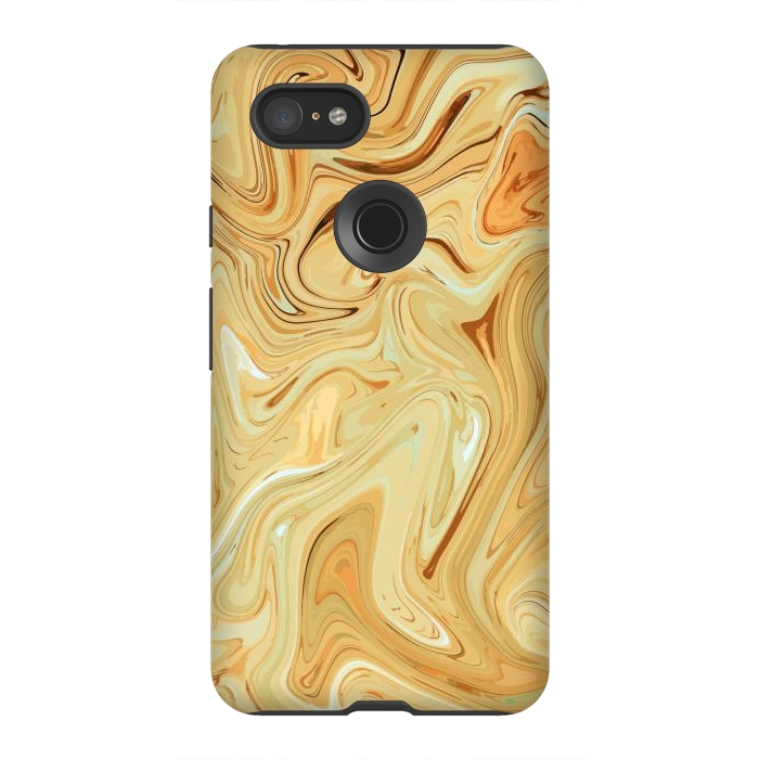 Pixel 3XL StrongFit Different Abstract, Liquid Pattern, Marble Effect by Creativeaxle