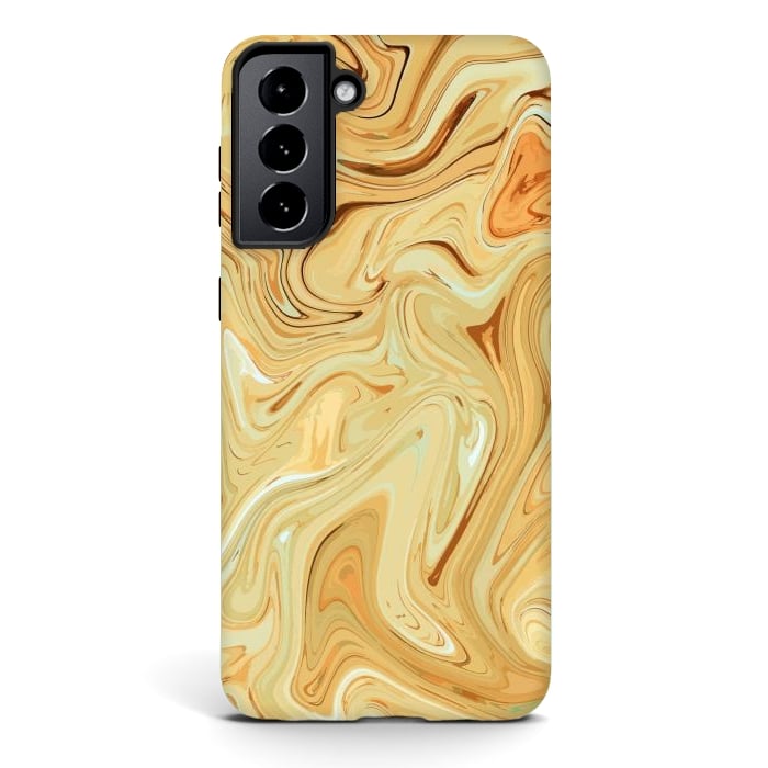 Galaxy S21 StrongFit Different Abstract, Liquid Pattern, Marble Effect by Creativeaxle