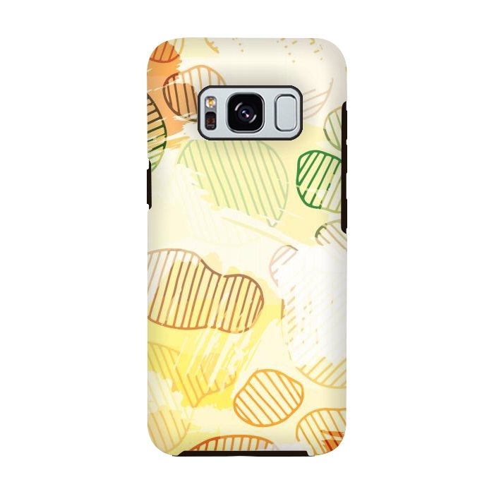 Galaxy S8 StrongFit Abstract Footprints, minimal Colorful Pattern by Creativeaxle