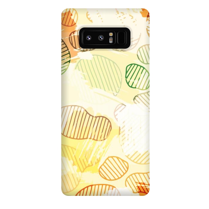 Galaxy Note 8 StrongFit Abstract Footprints, minimal Colorful Pattern by Creativeaxle