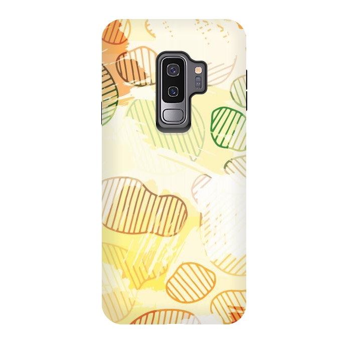 Galaxy S9 plus StrongFit Abstract Footprints, minimal Colorful Pattern by Creativeaxle