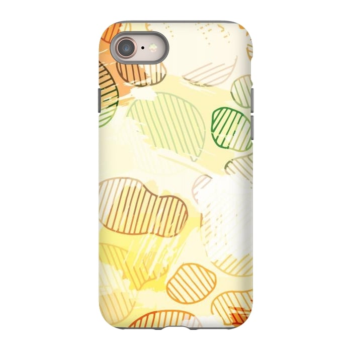 iPhone 8 StrongFit Abstract Footprints, minimal Colorful Pattern by Creativeaxle