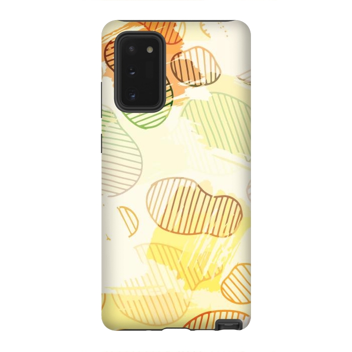 Galaxy Note 20 StrongFit Abstract Footprints, minimal Colorful Pattern by Creativeaxle