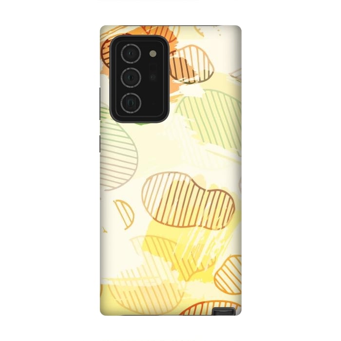 Galaxy Note 20 Ultra StrongFit Abstract Footprints, minimal Colorful Pattern by Creativeaxle