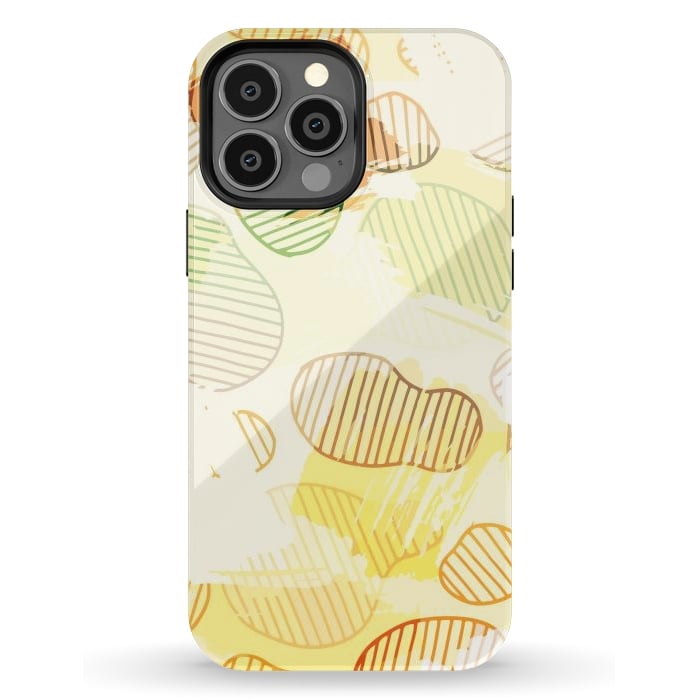 iPhone 13 Pro Max StrongFit Abstract Footprints, minimal Colorful Pattern by Creativeaxle