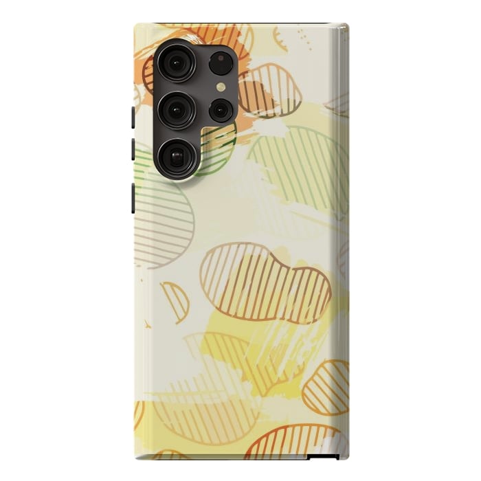Galaxy S23 Ultra StrongFit Abstract Footprints, minimal Colorful Pattern by Creativeaxle