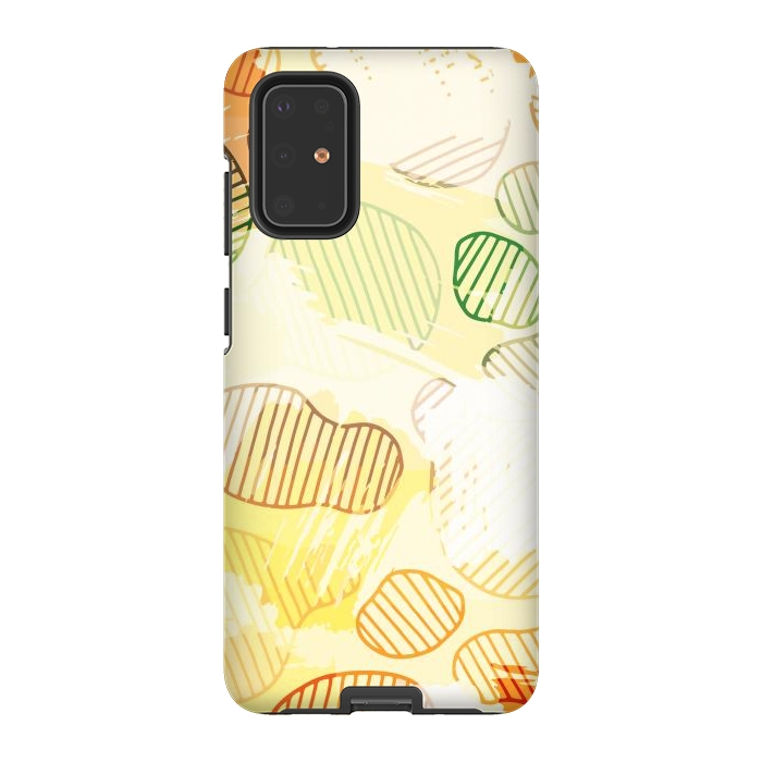 Galaxy S20 Plus StrongFit Abstract Footprints, minimal Colorful Pattern by Creativeaxle