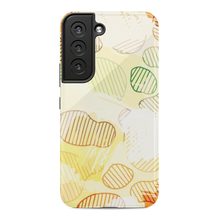 Galaxy S22 StrongFit Abstract Footprints, minimal Colorful Pattern by Creativeaxle