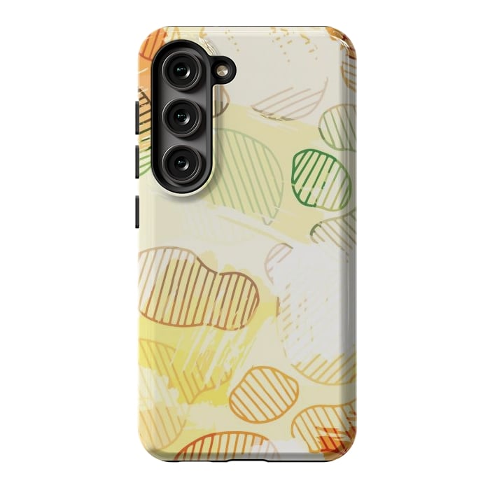 Galaxy S23 StrongFit Abstract Footprints, minimal Colorful Pattern by Creativeaxle
