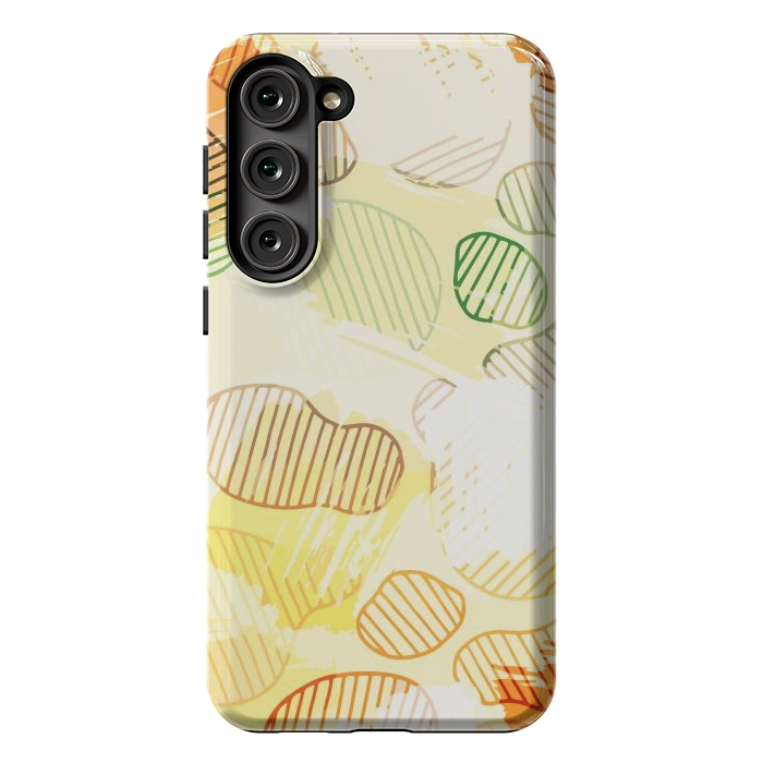 Galaxy S23 Plus StrongFit Abstract Footprints, minimal Colorful Pattern by Creativeaxle