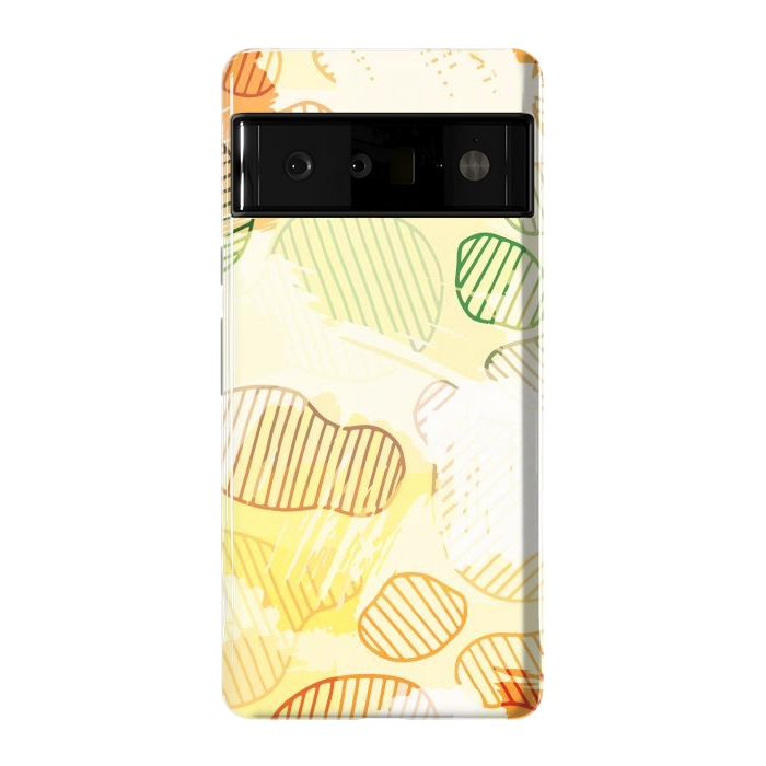 Pixel 6 Pro StrongFit Abstract Footprints, minimal Colorful Pattern by Creativeaxle