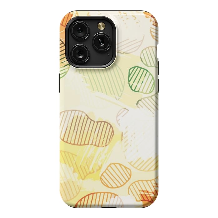iPhone 15 Pro Max StrongFit Abstract Footprints, minimal Colorful Pattern by Creativeaxle