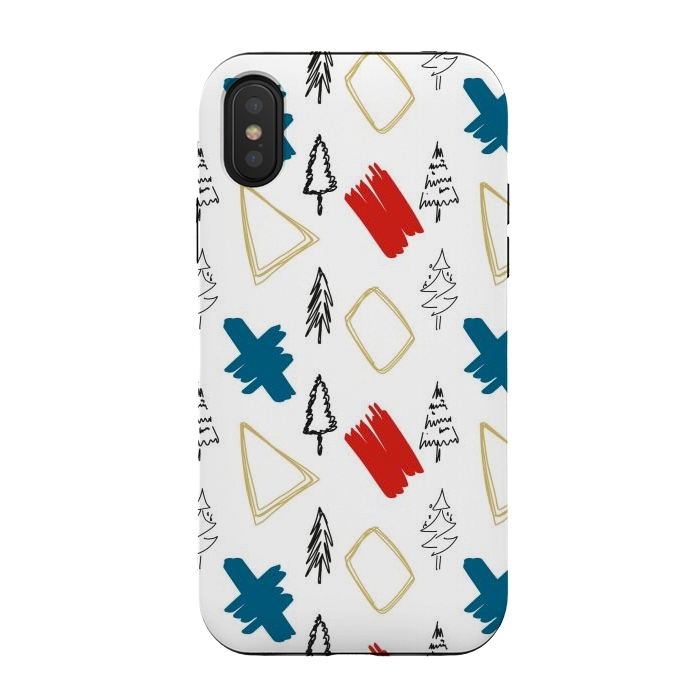 iPhone Xs / X StrongFit Contemporary Illustration Pattern by Creativeaxle