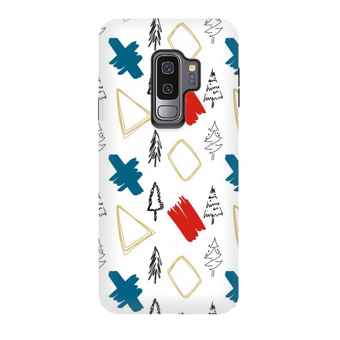 Galaxy S9 plus StrongFit Contemporary Illustration Pattern by Creativeaxle