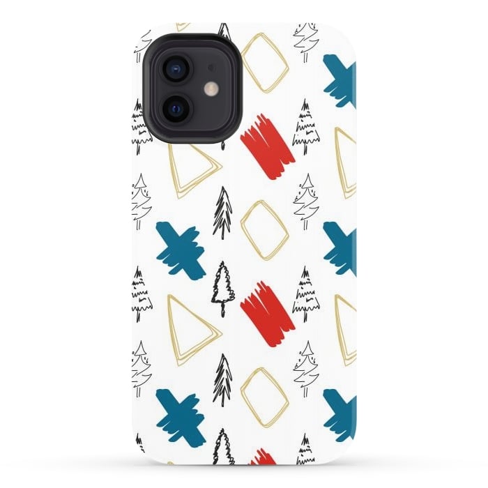 iPhone 12 StrongFit Contemporary Illustration Pattern by Creativeaxle