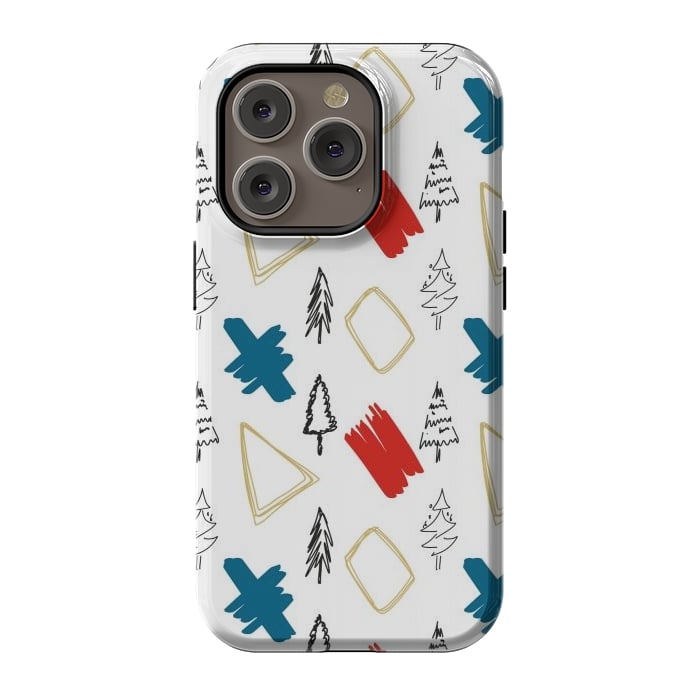iPhone 14 Pro StrongFit Contemporary Illustration Pattern by Creativeaxle