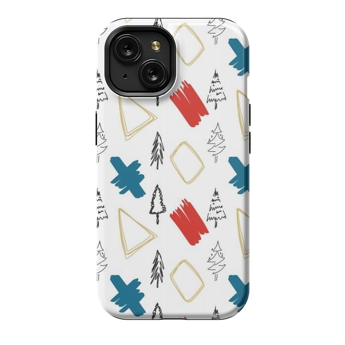 iPhone 15 StrongFit Contemporary Illustration Pattern by Creativeaxle