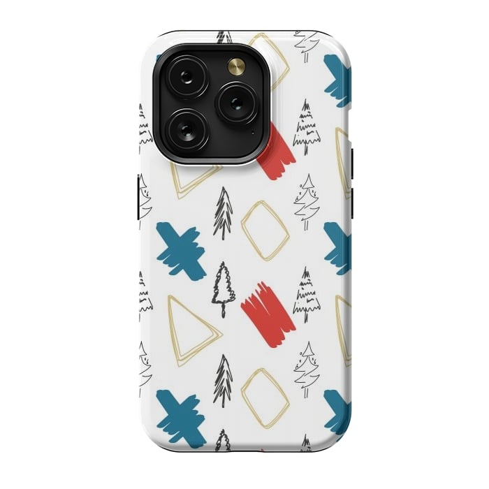 iPhone 15 Pro StrongFit Contemporary Illustration Pattern by Creativeaxle
