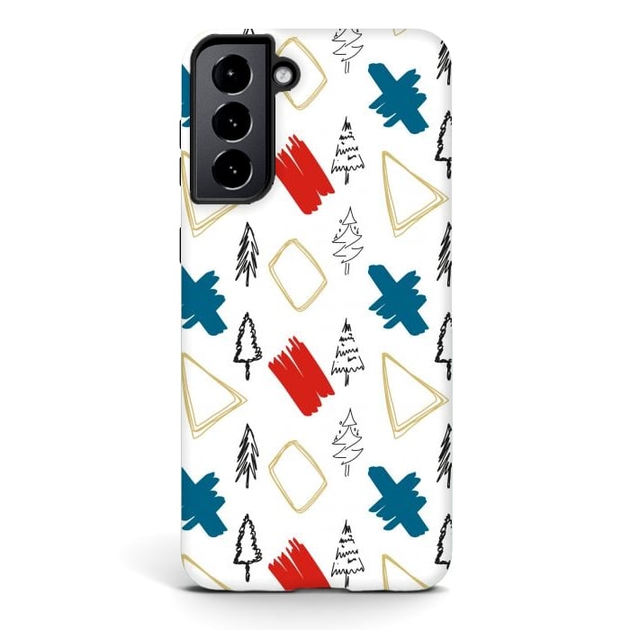 Galaxy S21 StrongFit Contemporary Illustration Pattern by Creativeaxle
