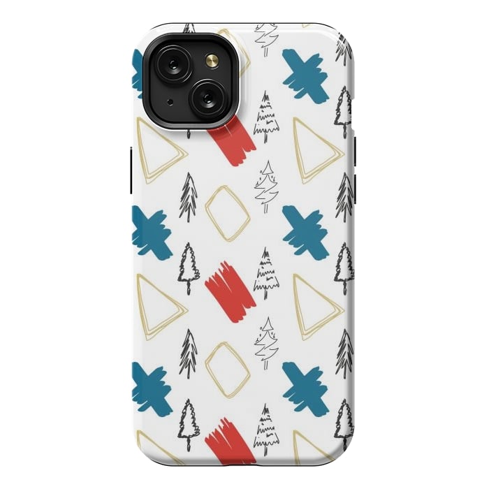 iPhone 15 Plus StrongFit Contemporary Illustration Pattern by Creativeaxle