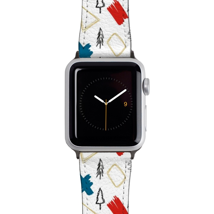 Watch 42mm / 44mm Strap PU leather Contemporary Illustration Pattern by Creativeaxle