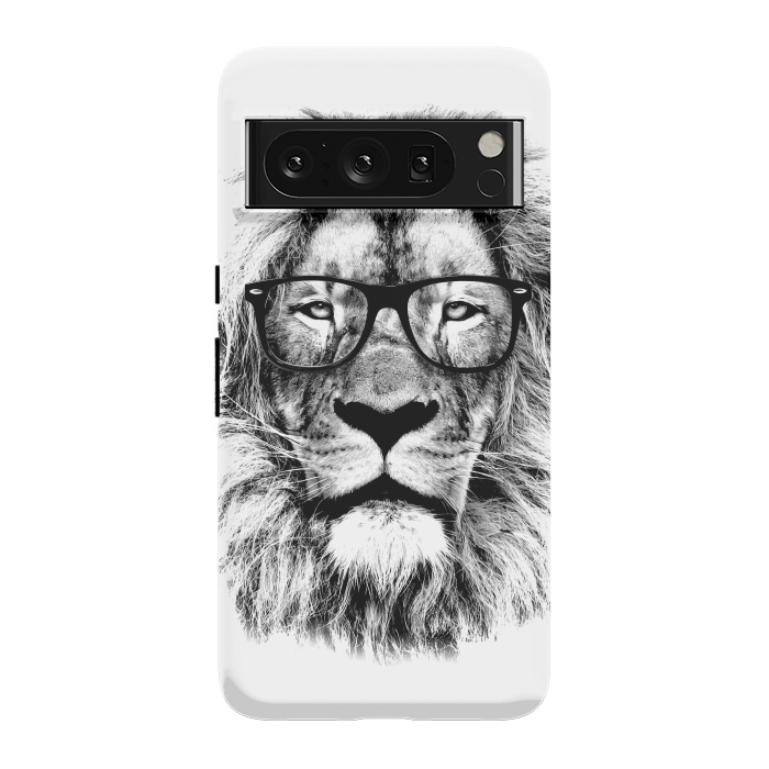 Pixel 8 Pro StrongFit The King Lion of The Library by Mitxel Gonzalez